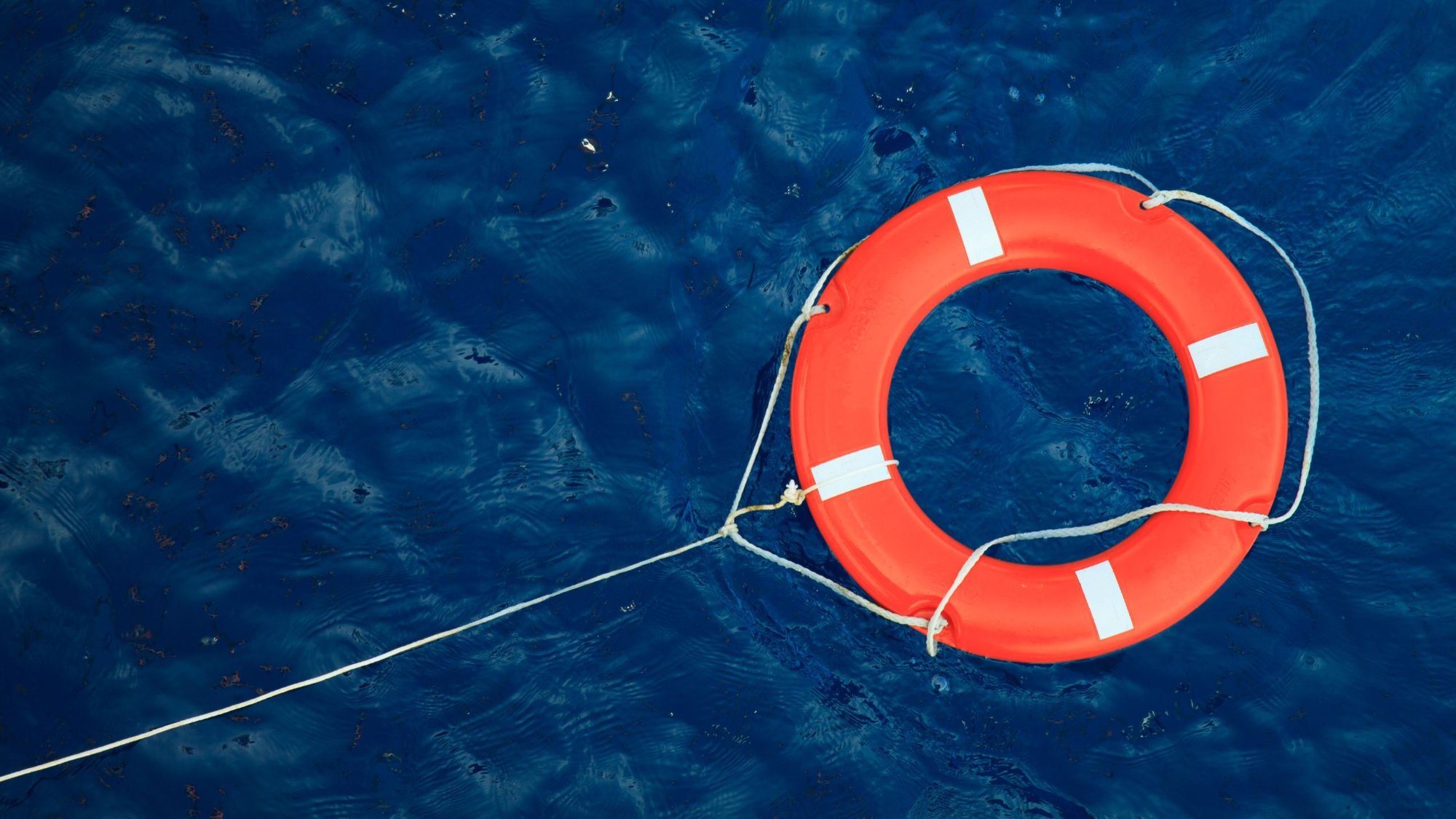 Rettungsring um Wasser