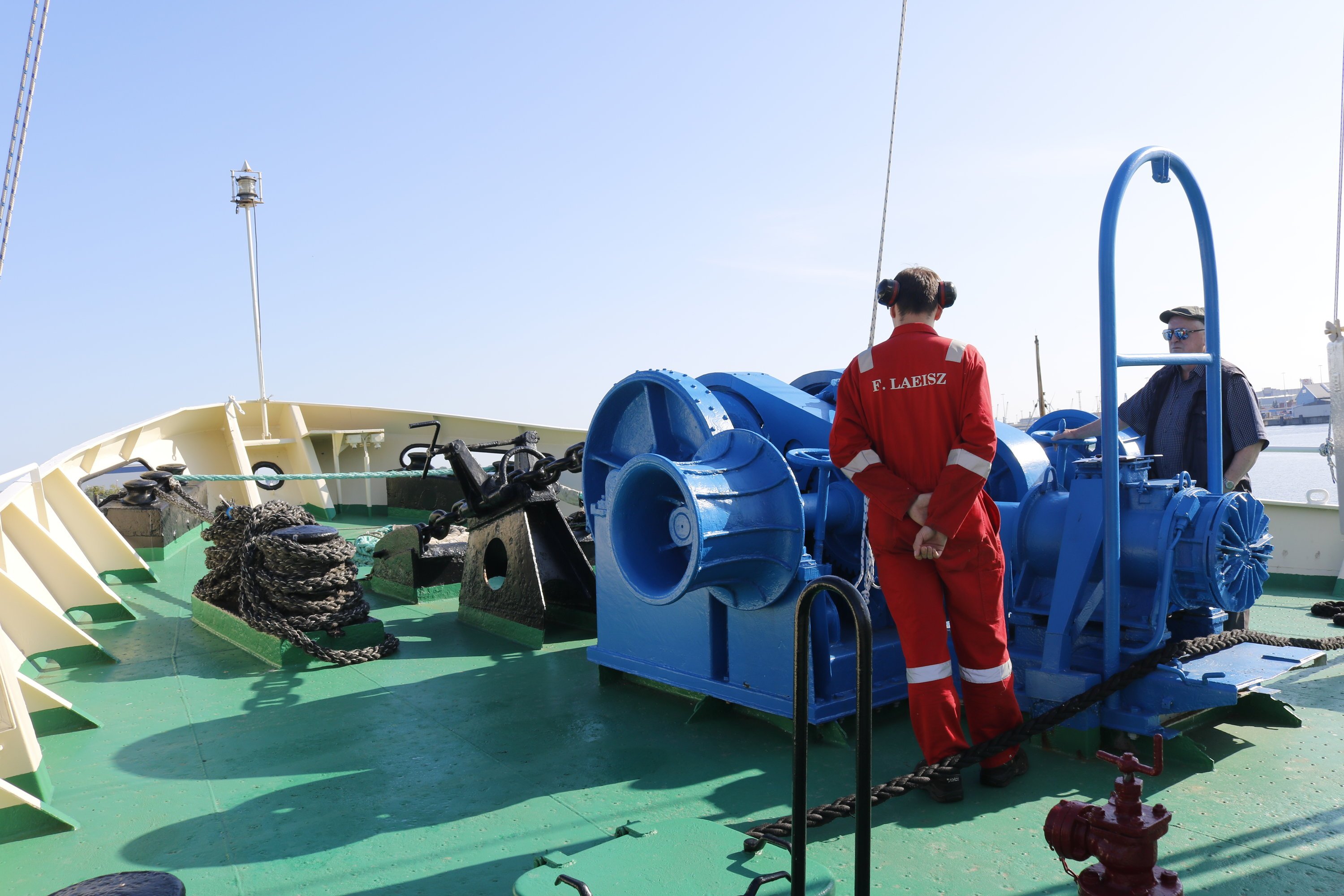 Abschlussprüfung der Schiffsmechaniker an Bord der Vilm