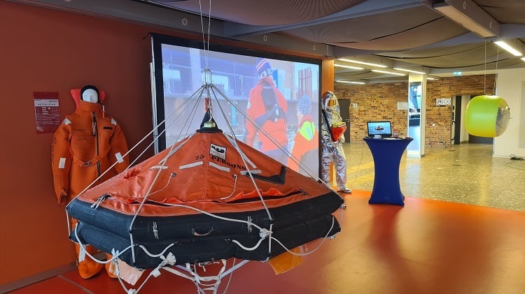 Messestand des AFZ Rostock auf der 11. Zukunftskonferenz der Maritimen Wirtschaft in der Stadthalle Rostock