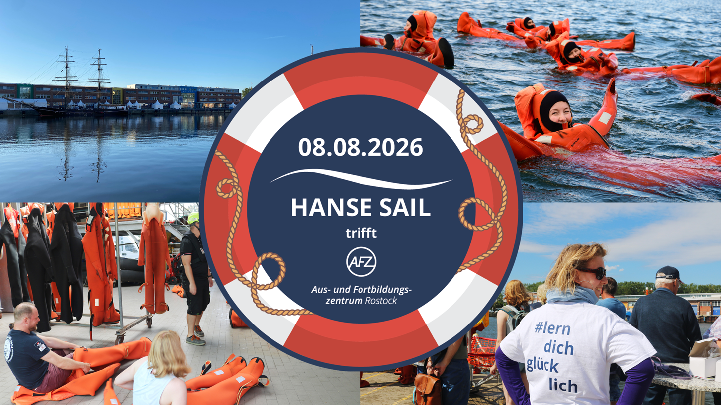 Collage mit Impressionen zur Hanse Sail im AFZ Rostock