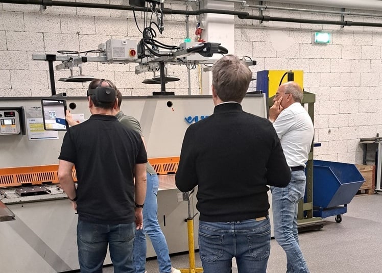 Mitarbeitende des Projektes ISAmare zu Besuch beim ABZ in Braunau